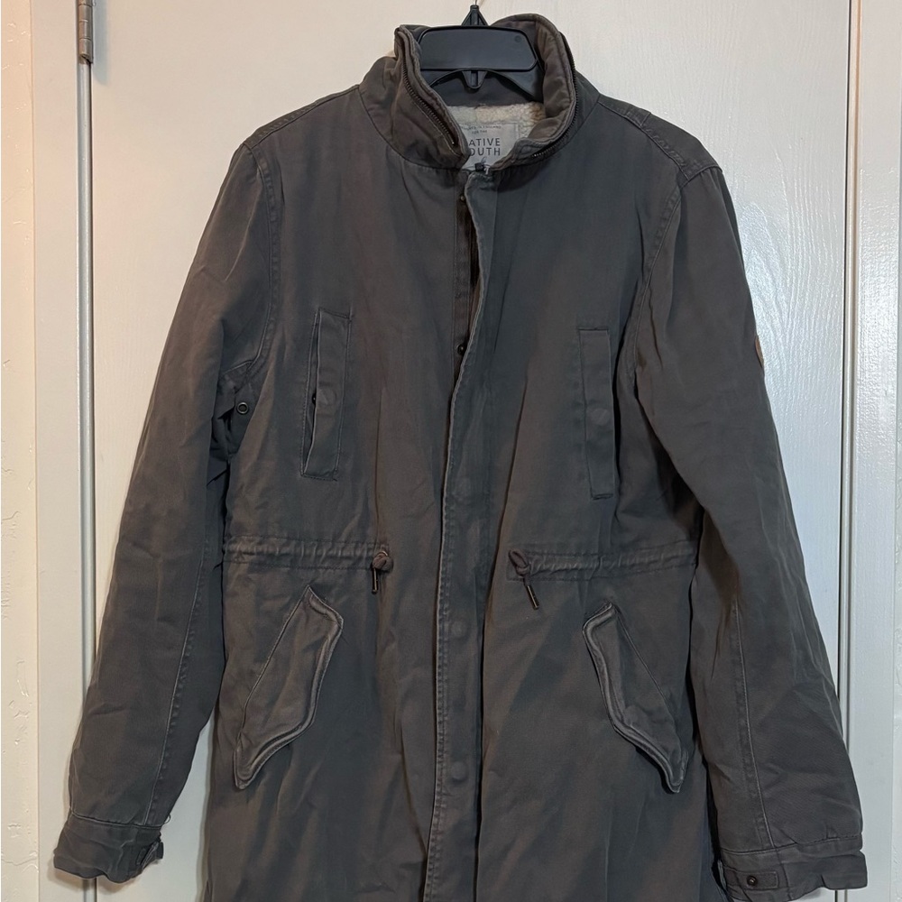 NATIVE YOUTH Charcoal Military Jacket